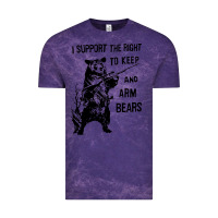 Cloud Purple bear arms 2nd amendment funny hunting Vintage Tee - artisFamous