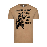 Vintage Coffee bear arms 2nd amendment funny hunting Vintage Tee - artisFamous