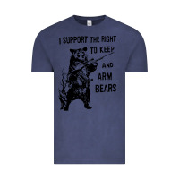 Vintage Denim bear arms 2nd amendment funny hunting Vintage Tee - artisFamous