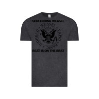 Vintage Black Screeching Weasel Beat Is On The Brat Vintage Tee - artisFamous
