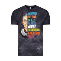 Cloud Black women belong in all places r.u.th bader gins.burg r.b.g t shirt Vintage Tee - artisFamous