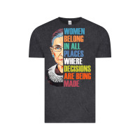 Vintage Black women belong in all places r.u.th bader gins.burg r.b.g t shirt Vintage Tee - artisFamous