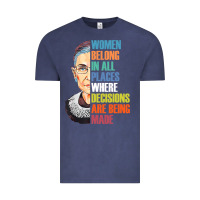 Vintage Denim women belong in all places r.u.th bader gins.burg r.b.g t shirt Vintage Tee - artisFamous
