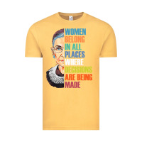Vintage Mustard women belong in all places r.u.th bader gins.burg r.b.g t shirt Vintage Tee - artisFamous
