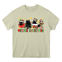 Mossy meowy christmas cats Heavy Core Tee - MaliasSmallBusiness