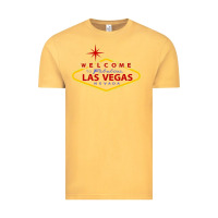Vintage Mustard Welcome to Fabulous Las Vegas Nevada Vintage Tee - artisFamous