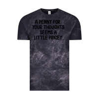 Cloud Black funny, penny for your thoughts Vintage Tee - artisFamous