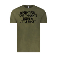 Vintage Olive funny, penny for your thoughts Vintage Tee - artisFamous