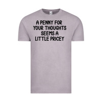 Vintage Zinc funny, penny for your thoughts Vintage Tee - artisFamous