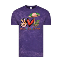 Cloud Purple Peace love summer Vintage Tee - NancyCooperArtShop