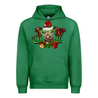 Emerald christmas joy cow Urban Hoodie - BarkalooDesign