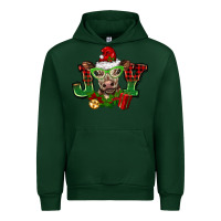 Forest Green christmas joy cow Urban Hoodie - BarkalooDesign
