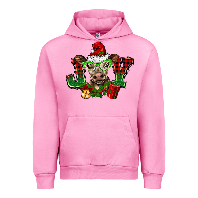 Christmas Joy Cow Urban Hoodie by BarkalooDesign | Teevron