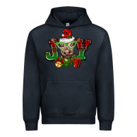 Navy christmas joy cow Urban Hoodie - BarkalooDesign