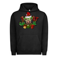 Pigment Black christmas joy cow Urban Hoodie - BarkalooDesign