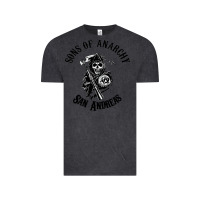 Vintage Black sons of anarchy san andreas Vintage Tee - artisFamous