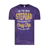 Cloud Purple I'm The Best Stepdad | Father's Day Vintage Tee - artisFamous