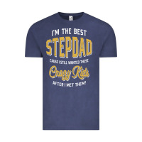 Vintage Denim I'm The Best Stepdad | Father's Day Vintage Tee - artisFamous