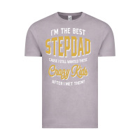Vintage Zinc I'm The Best Stepdad | Father's Day Vintage Tee - artisFamous