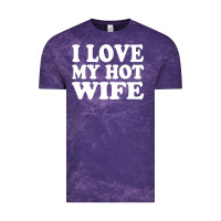 Cloud Purple i love my hot wife Vintage Tee - artisFamous