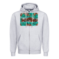 Heather Grey cowhide gemstone leather background Zipper Hoodie - FaDigitalArtStudio