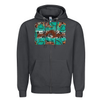 Smoke cowhide gemstone leather background Zipper Hoodie - FaDigitalArtStudio