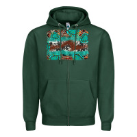 Sports Green cowhide gemstone leather background Zipper Hoodie - FaDigitalArtStudio