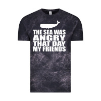 Cloud Black seinfeld   the sea was angry that day my friends Vintage Tee - artisFamous