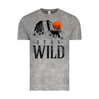 Cloud Rock stay wild illustration with mountain Vintage Tee - artisFamous