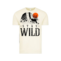 Vintage Arctic stay wild illustration with mountain Vintage Tee - artisFamous