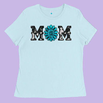 Cowhide With Gemstone Ladies Tee Designed By Ranaportraitstore