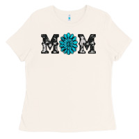 Bone cowhide with gemstone Ladies Tee - RanaPortraitStore
