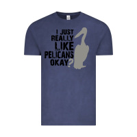 Vintage Denim i just really like pelicans okay Vintage Tee - artisFamous