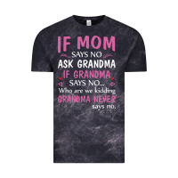Cloud Black if mom says no ask grandma if grandma says no Vintage Tee - artisFamous