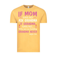 If Mom Says No Ask Grandma If Grandma Says No Vintage Tee | Teevron