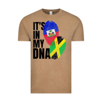 Vintage Coffee jamaican and haitian mix flag dna heritage Vintage Tee - artisFamous