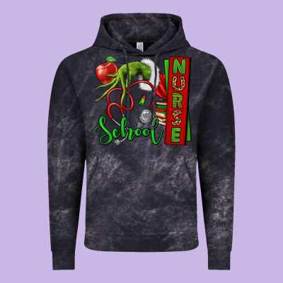 Christmas Character Nurse Vintage Hoodie Designed By Nancycooperartshop