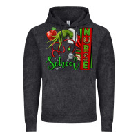 Vintage Black Christmas Character Nurse Vintage Hoodie - NancyCooperArtShop