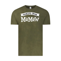 Vintage Olive World's Best Mamaw Ever Vintage Tee - artisFamous