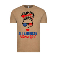 Vintage Coffee all american trump girl Vintage Tee - artisFamous