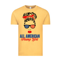 Vintage Mustard all american trump girl Vintage Tee - artisFamous