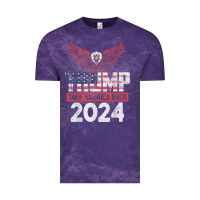 Cloud Purple trump 2024 take america back Vintage Tee - artisFamous