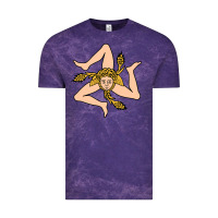 Cloud Purple sicilian triskelion Vintage Tee - artisFamous