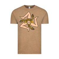 Vintage Coffee sicilian triskelion Vintage Tee - artisFamous