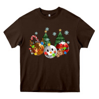 Chocolate Brown christmas Heavy Core Tee - MaliasSmallBusiness