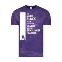 Cloud Purple the man in black fled across the desert Vintage Tee - artisFamous