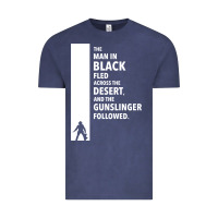 Vintage Denim the man in black fled across the desert Vintage Tee - artisFamous