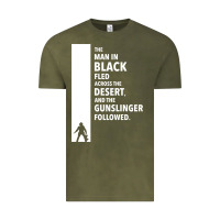 Vintage Olive the man in black fled across the desert Vintage Tee - artisFamous