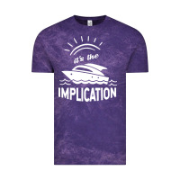 Cloud Purple the implication   its always sunny in philadelphia Vintage Tee - artisFamous