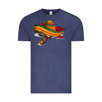 Vintage Denim maracas sombrero mexican Vintage Tee - artisFamous